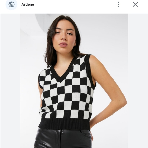 Checkered Sweater Vest - Picture 3 of 3